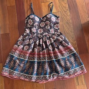 Floral flared dress